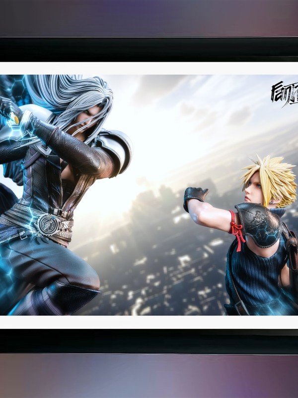 Fantasy Studio Final Fantasy Sephiroth vs Cloud Strife 1/4 Statue